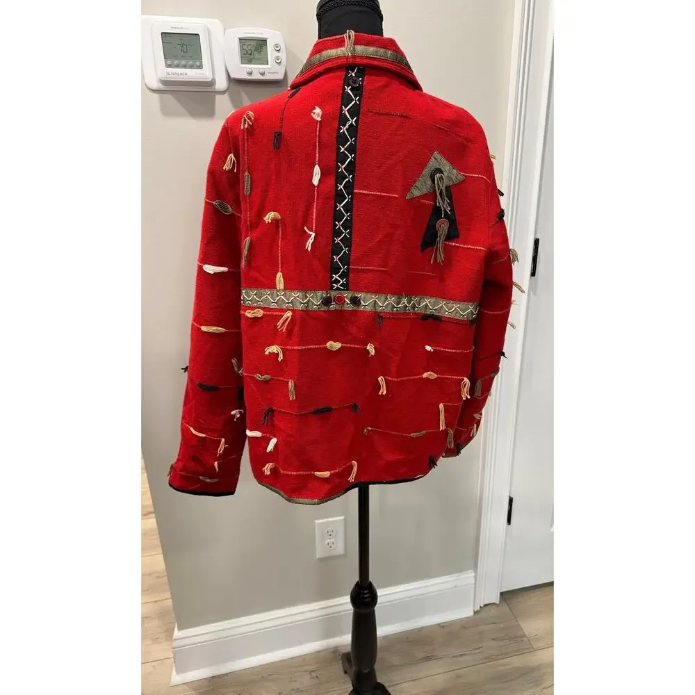 Vintage Orvis Shacket Southwestern Jacket Boho Statement Artsy Eclectic - Large